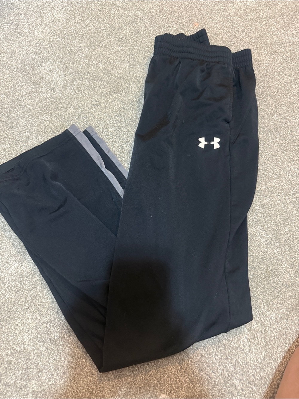 Under Armour Black Jogger Sweatpants with White Logo